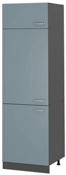VICCO K&uuml;hlumbauschrank, Blaugrau, Anthrazit 60x206.8x57.2 cm (800000633858)