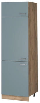 VICCO K&uuml;hlumbauschrank, Blaugrau, Eiche Wotan 60x206.8x57.2 cm (800000633850)