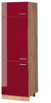 VICCO K&uuml;hlumbauschrank, Bordeaux, Eiche Wotan 60x206.8x57.2 cm (800000634998)