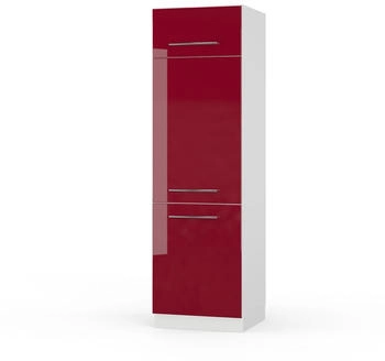VICCO K&uuml;chenschrank, Bordeaux, Wei&szlig; 60x206.8x58.1 cm (800000654425)