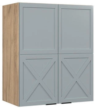 VICCO H&auml;ngeschrank, Hellblau, Eiche Wotan 60x72x34.1 cm (800000829948)