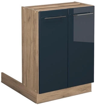 VICCO K&uuml;cheninsel, Dunkelblau, Eiche Wotan 60x82x30 cm (800000832170)