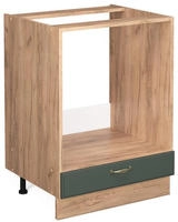 Vicco - Herdumbauschrank Fame-line, Gr&uuml;n-gold Landhaus, 60 Cm Ohne Arbeitsplatte