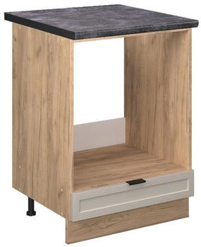 VICCO Herdumbauschrank, Greige, Eiche Wotan Quadratisch, 60x82x60 cm (800000831054)