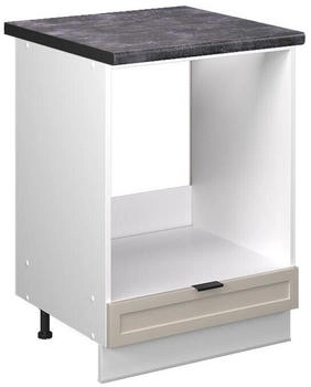 VICCO Herdumbauschrank, Greige, Wei&szlig; Quadratisch, 60x82x60 cm (800000831180)