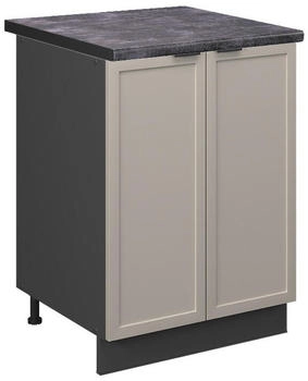 VICCO K&uuml;chenunterschrank, Greige, Anthrazit Quadratisch, 60x82x60 cm (800000828590)