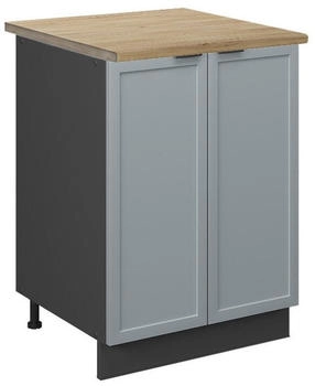 VICCO K&uuml;chenunterschrank, Hellblau, Anthrazit 60x82x60 cm (800000828654)