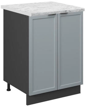 VICCO K&uuml;chenunterschrank, Hellblau, Anthrazit 60x82x60 cm (800000828503)