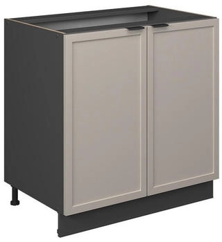 VICCO Sp&uuml;lenunterschrank, Greige, Anthrazit 80x82x51.6 cm (800000829544)