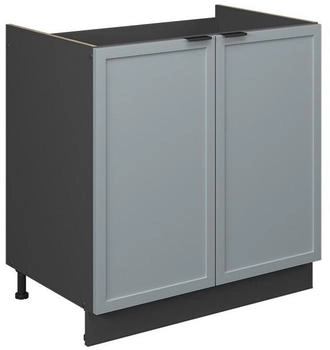 VICCO Sp&uuml;lenunterschrank, Hellblau, Anthrazit 80x82x51.6 cm (800000830619)