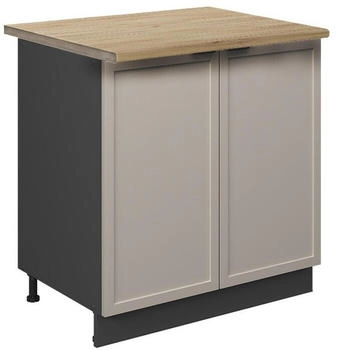VICCO Sp&uuml;lenunterschrank, Greige, Anthrazit 80x82x60 cm (800000829120)