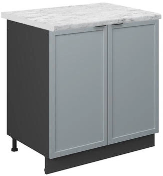 VICCO Sp&uuml;lenunterschrank, Hellblau, Anthrazit 80x82x60 cm (800000829432)