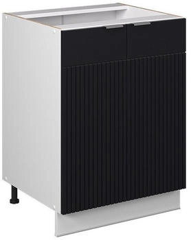 VICCO K&uuml;chenunterschrank, Schwarz, Wei&szlig; 60x82x51.6 cm (800000861497)