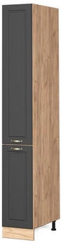 VICCO Apothekerschrank, Graphit, Eiche Wotan 30x206.8x58 cm (800000633837)