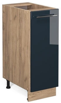 VICCO Apothekerunterschrank, Dunkelblau, Eiche Wotan 30x82x51.6 cm (800000829699)