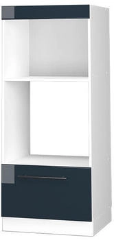 VICCO Mikrowellenschrank, Dunkelblau, Wei&szlig; 60x153.6x58.1 cm (800000830608)