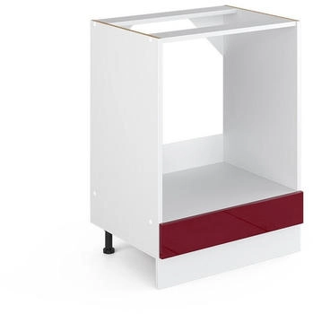 VICCO Herdumbauschrank, Bordeaux, Wei&szlig; 60x81.6x46 cm (800000633731)