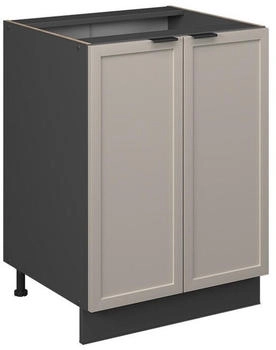 VICCO K&uuml;chenunterschrank, Greige, Anthrazit 60x82x51.6 cm (800000829652)