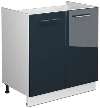 VICCO Sp&uuml;lenunterschrank, Dunkelblau, Wei&szlig; 80x82x51.6 cm (800000830615)