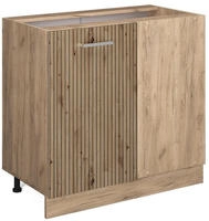 Eckunterschrank R-line, Artisan-eiche, 86 Cm Ohne Arbeitsplatte Vicco