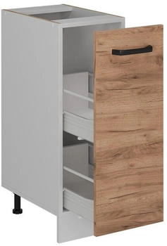 VICCO Apothekerschrank, Eiche Wotan, Wei&szlig; 30x81.6x46 cm (800000873191)