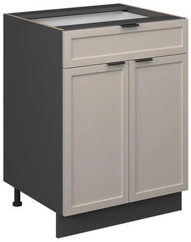 VICCO K&uuml;chenunterschrank, Greige, Anthrazit 60x82x51.6 cm (800000829620)