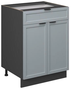 VICCO K&uuml;chenunterschrank, Hellblau, Anthrazit 60x82x51.6 cm (800000829632)
