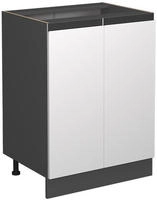 Vicco - K&uuml;chenunterschrank R-line, Wei&szlig;, 60 Cm J-shape, Ohne Arbeitsplatte