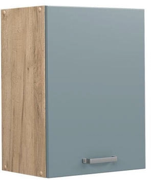 Livinity H&auml;ngeschrank R-Line, 45 cm, Blau-Grau/Goldkraft Eiche