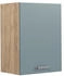Livinity Hängeschrank R-Line, 45 cm, Blau-Grau/Goldkraft Eiche