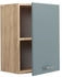 Livinity Hängeschrank R-Line, 45 cm, Blau-Grau/Goldkraft Eiche