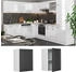 Livinity Hängeschrank R-Line, 45 cm, Anthrazit Landhaus/Weiß