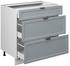 VICCO Küchenunterschrank, Hellblau, Weiß 80x82x51.6 cm (800000829538)