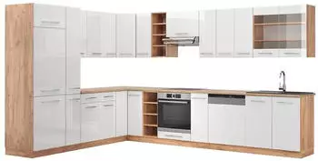 VICCO Fame-Line Weiß Hochglanz/Goldkraft Eiche 257x347cm ohne AP Front: Weiß Hochglanz (5815)