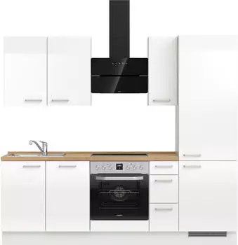 Nobilia Flash II 240cm Alpinweiß hochglanz (48969941)