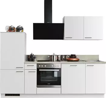 Kochstation KS-Scafa 260cm weiß/zementfarben hell (62982462)