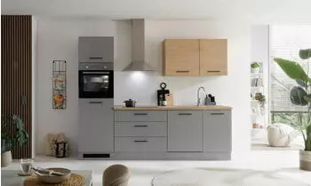 Kochstation KS-Malfi 260cm grau matt (83574112)