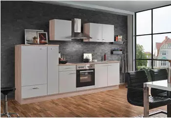 Menke Küchenblock Classic Weiß/Sonoma Eiche 300 cm (000208002001)