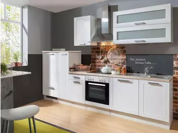 Menke Küchenblock White-Premium Weiß Landhausstil 300 cm (000208006901)
