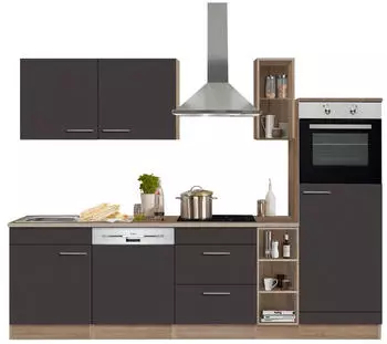 Optifit Kalmar 270cm anthrazit/Eiche hell