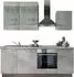 Kochstation KS-Trea 220cm betonfarben hell/anthrazit