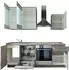 Kochstation KS-Trea 220cm betonfarben hell/anthrazit