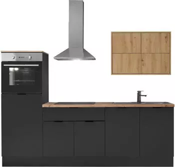 Kochstation KS-Georgia 250cm schwarz/Artisan (88632638)