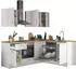 Stella Trading Turin Moderne Eckküche mit Elektrogeräten in Weiß Artisan Eiche Optik - Geräumige in L-Form mit viel Stauraum - 220 x 211 x 60 cm (B/H/T) (8G-LA6-17)
