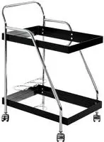 HAKU Servierwagen "Dinett, Kaffeetisch, K&uuml;chenwagen, Serviertisch, Teewagen,