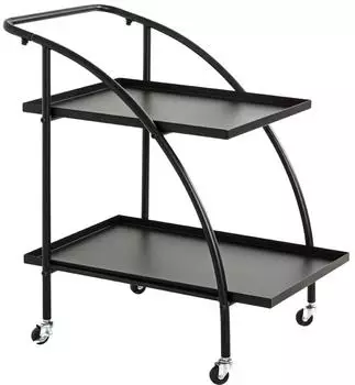 HAKU Servierwagen, schwarz Ma&szlig;e: 68 cm x 42 cm x 71 cm; 25565