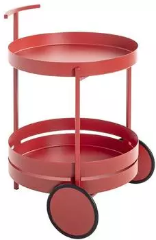 HAKU Servierwagen, rot Ma&szlig;e: &Oslash; 42 cm x 62 cm; 37482