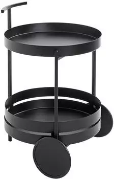 HAKU Servierwagen, schwarz Maße: Ø 42 cm x 62 cm; 37582