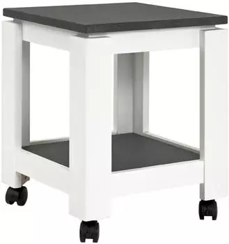 HAKU Beistellwagen granitoptikwei&szlig; Ma&szlig;e: 35 cm x 35 cm x 45 cm; 42568