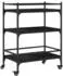 vidaXL Küchenwagen Schwarz 65x40x86,5 cm (842396)